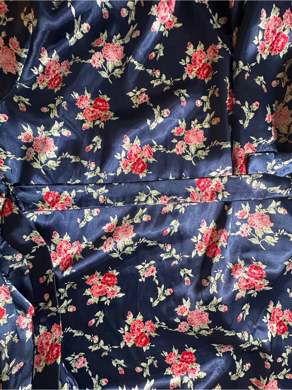 Vintage WITNESS Lingerie Floral Satin Kimono Robe 🌹✨ - Picture 6 of 7